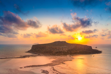 Tropical beach. Balos lagoon on the Crete Island. Greece