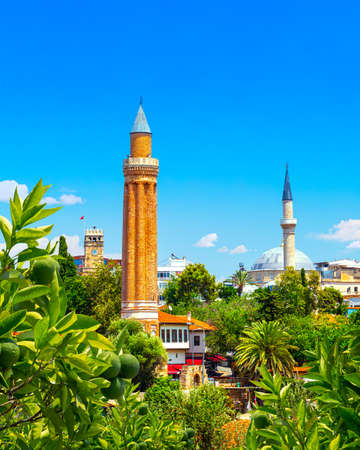Panoramic view of Antalya Kaleici Old Town. Turkeyの写真素材
