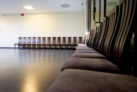 Chairs in the concert hallのeditorial素材