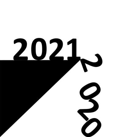 happy new year 2021 backgroundのイラスト素材