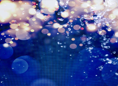 Colorful light bokeh backgrounds for new year postcard designの写真素材