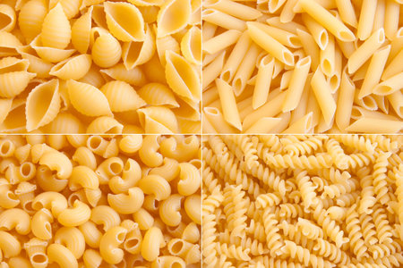 Scattered macaroni # 2, 3, 4, 5 at 20Mpsの写真素材