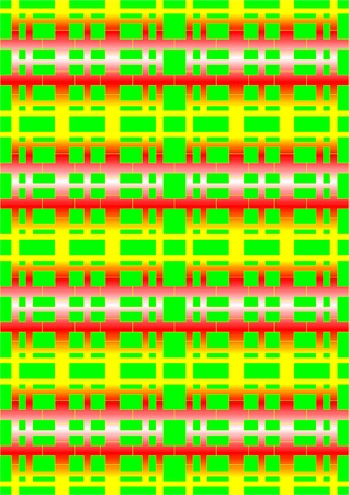Pattern in the form of straight colored lines on a green background. のイラスト素材