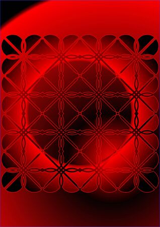 View abstract red dwarf through the grille  のイラスト素材