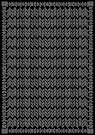 Curved, located at different angles, gray square on a black background.のイラスト素材