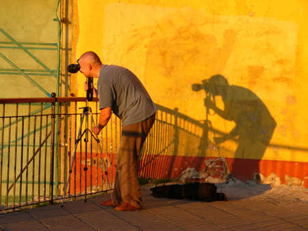 shade of photographerの写真素材