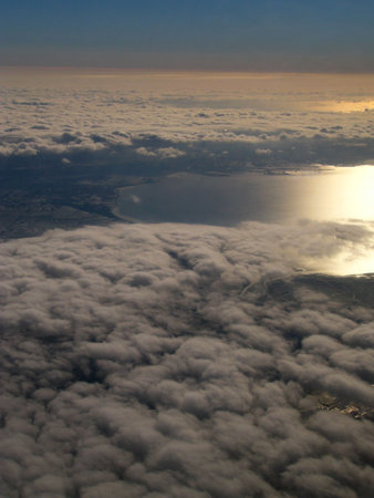 Clouds shot from airplane