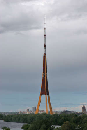 TV tower in Rigaの写真素材