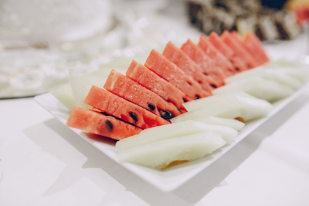 great decor wedding buffet restaurant which looks tastyの写真素材