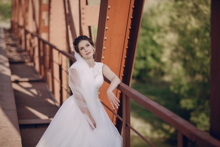 beautiful summer wedding that took place in the old city with wonderful architectureの写真素材