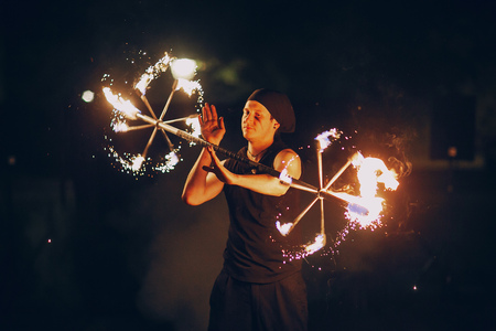 fireshow in aweddingの写真素材