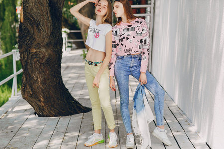 young model on the street