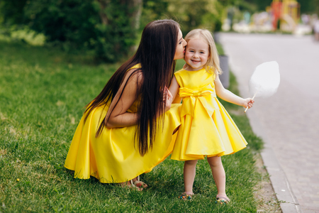 mother and daughterの写真素材