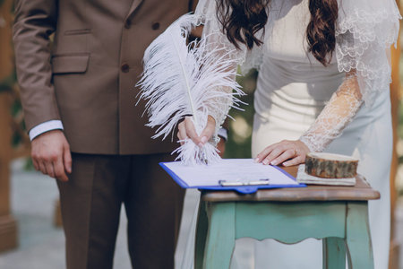 wedding ceremony archの写真素材