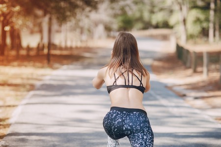 beautiful sporty girlの写真素材