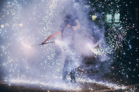 fireshow in aweddingの写真素材