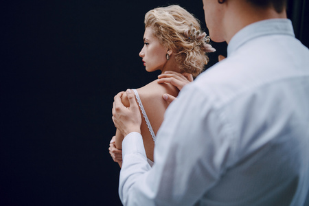 wedding day in Budapestの写真素材