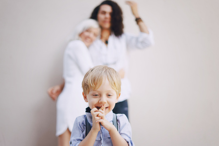 beautiful young familyの写真素材