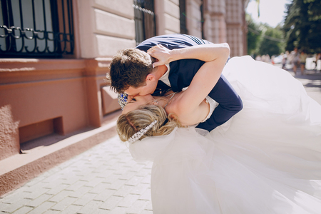 beautiful wedding coupleの写真素材