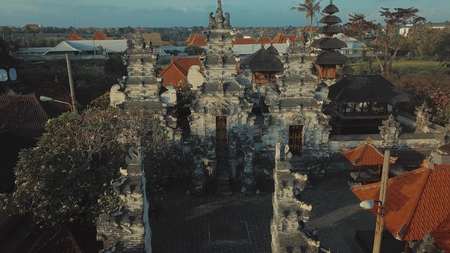 temple in bali indonesiaの写真素材