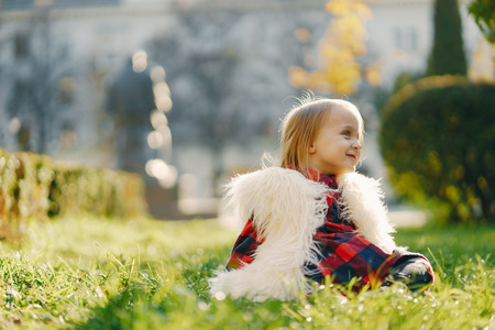 little stylish girlの写真素材