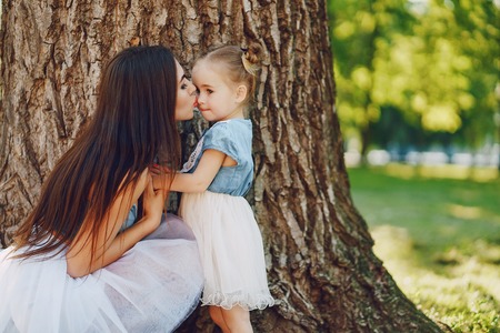 Mother with daughterの写真素材