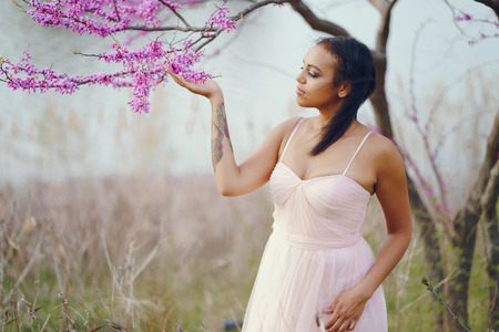 African-American young womanの写真素材