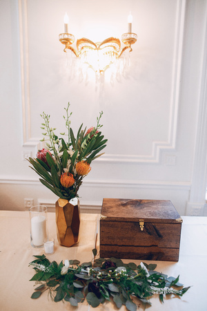 Elegant wedding decorの写真素材