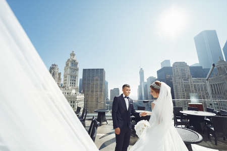 Beautiful wedding coupleの写真素材
