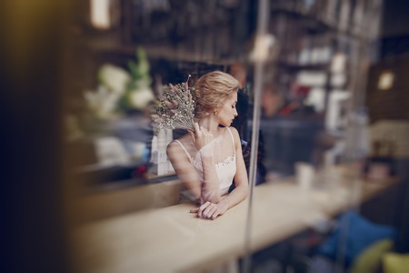 wedding day in Budapestの写真素材