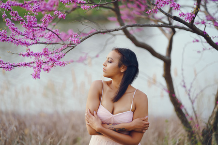 African-American young womanの写真素材