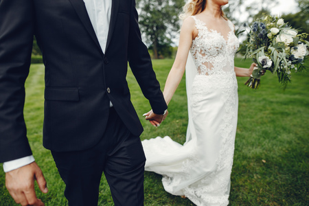 Elegant wedding coupleの写真素材