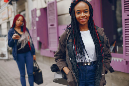 black girls in a city
