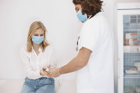 Doctor preparing for the medical examination procedure