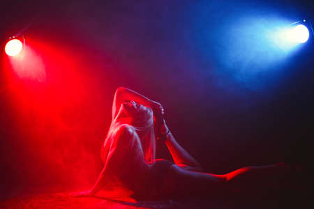 Art portrait of an beautiful fashion model girlの写真素材