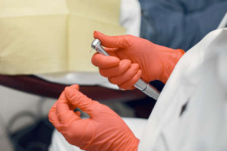 Preparation of dental instrumentsの写真素材