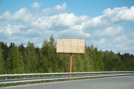 Billboard is a huge spaceの写真素材