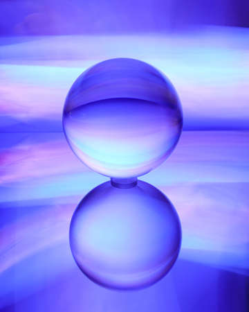 light painting through Lens ball Photographyの写真素材