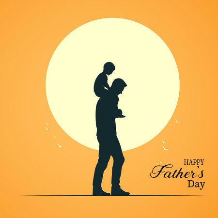 Happy Valentines day greeting card. Silhouette of a loving couple. Vector illustration.のイラスト素材