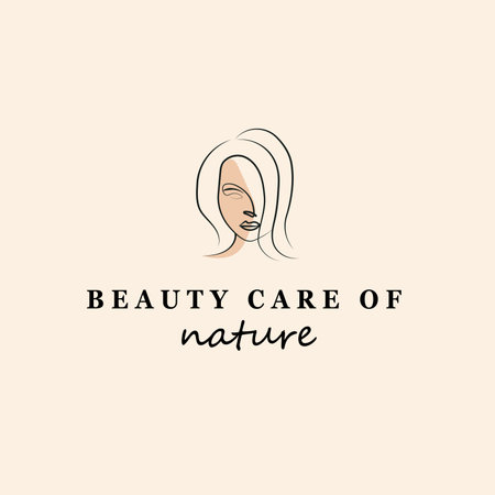 Beauty Salon Logo Vector Template Design. Elegant Beauty Salon Logo.のイラスト素材