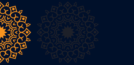 Ramadan Kareem greeting card template with arabic pattern. Vector illustrationのイラスト素材