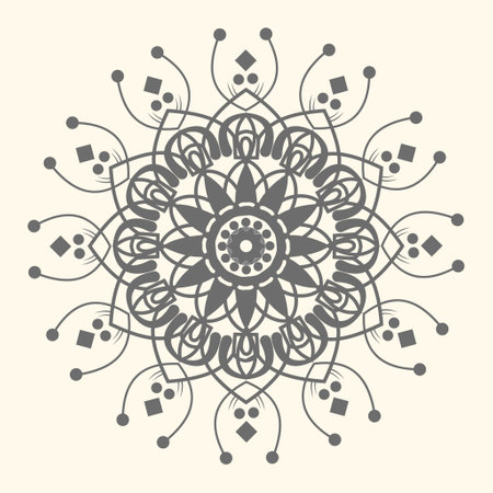 Mandala. Ethnic decorative element. Hand drawn backdrop. Islam, Arabic, Indian, ottoman motifsのイラスト素材