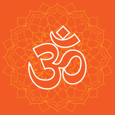 Vector Illustration of Hindu Festival Ganesh Chaturthi backgroundのイラスト素材