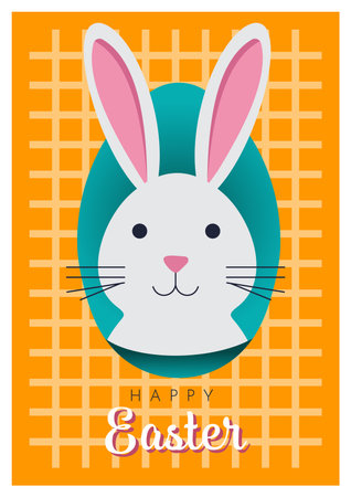Happy easter design, vector illustration. Happy easter card.のイラスト素材