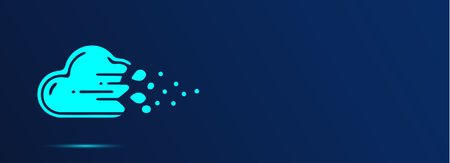 Illustration Vector Graphic of Cloud with Dust for Cleaning. Perfect to use for Technology Companyのイラスト素材