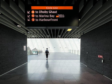 Interior of a modern airport terminal, Hong Kong, China.