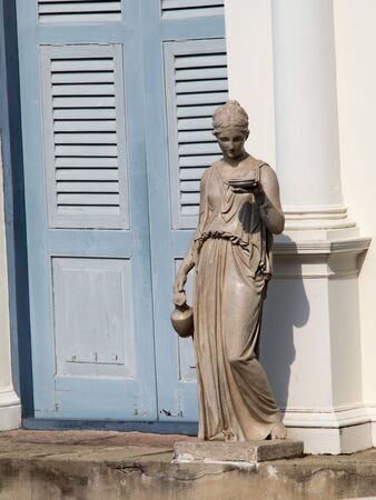 Statuary in the gardenの写真素材