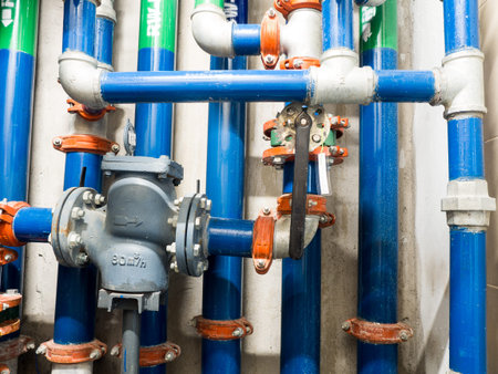 Water pipe, clean watering and wastewater in the building construction