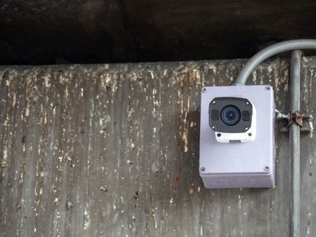 CCTV security camera installed in airport and subway for security guard monitoring and surveillance...
