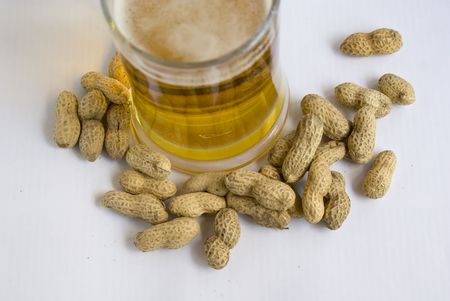 Beer & peanutsの写真素材
